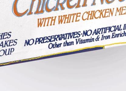 Фрагмент CAMPBELL S CHICKEN NOODLE SOUP BOX