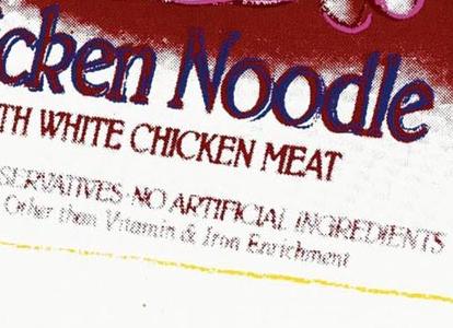 Фрагмент CAMPBELL S CHICKEN NOODLE SOUP BOX