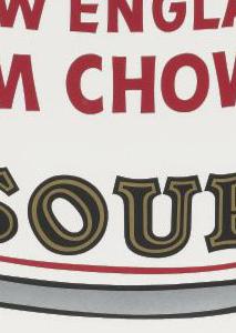 Фрагмент CAMPBELLS CLAM CHOWDER