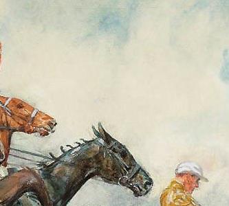 Фрагмент Captain Bennett and Sergeant Murphy at Becher s Brook