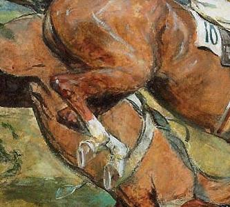 Фрагмент Captain Bennett and Sergeant Murphy at Becher s Brook