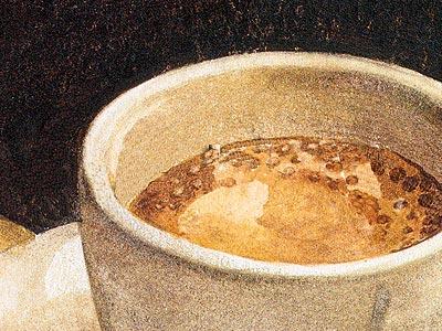 Фрагмент Чашка Эспрессо с конфеткой