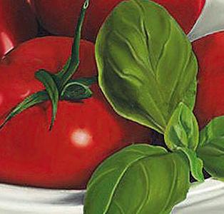 Фрагмент Чашкас помидорами и мятой