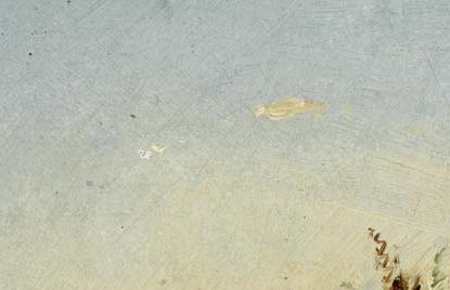 Фрагмент CHEVAL BLANC DANS UN PRE