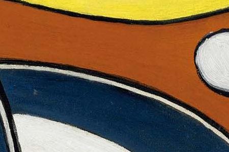 Фрагмент COMPOSITION AU FOND JAUNE