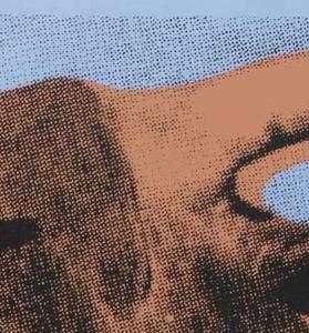 Фрагмент COW на голубом