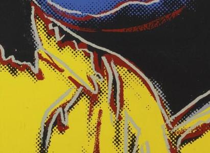 Фрагмент COWBOYS AND INDIANS GERONIMO синее лицо