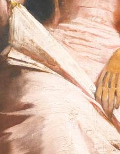 Фрагмент Дама в розовом