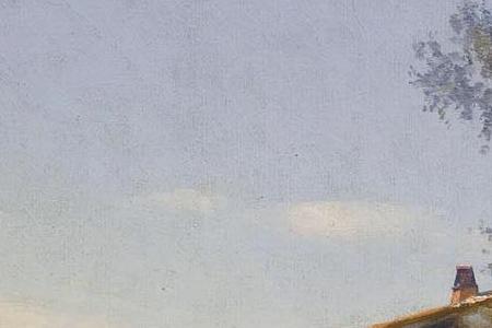 Фрагмент Деревенсий пейзаж