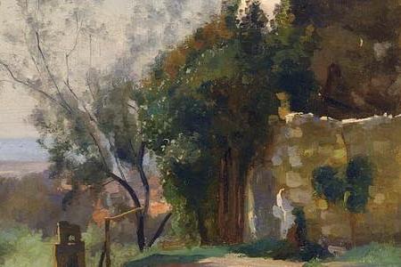 Фрагмент Деревенсий пейзаж