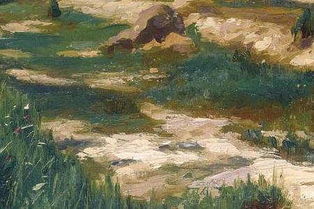 Фрагмент Деревенсий пейзаж