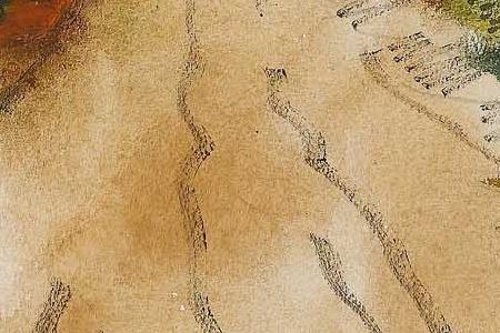 Фрагмент Деревенский пейзаж юга Франции