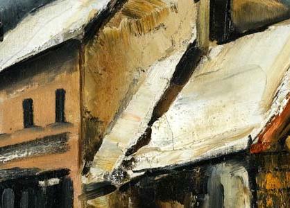 Фрагмент Деревенский пейзаж