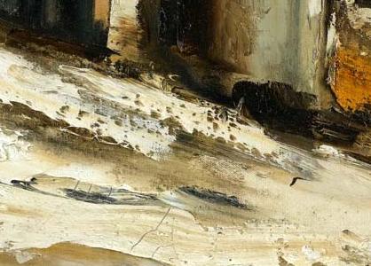 Фрагмент Деревенский пейзаж