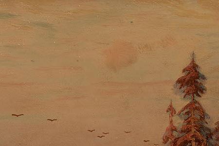 Фрагмент Деревенский вид зисой