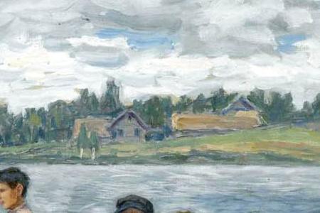 Фрагмент Дети на озере