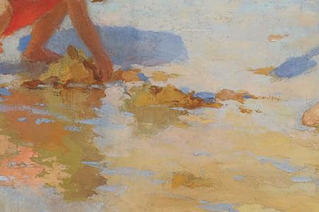 Фрагмент Дети на пляже