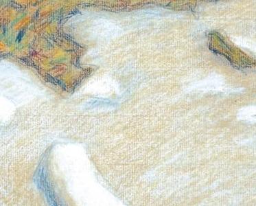 Фрагмент Дети на снежной проталине