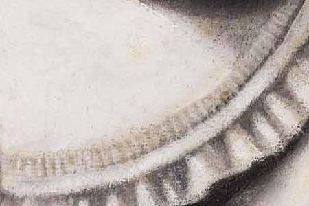 Фрагмент Девочка с голубым бантиком