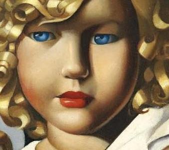 Фрагмент Девочка с мишкой