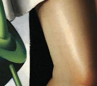 Фрагмент Девочка с мишкой