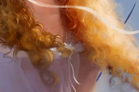 Фрагмент Девочка с шарами