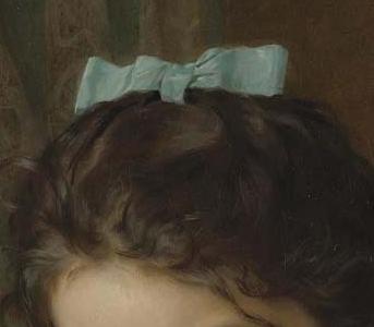 Фрагмент Девочка с тремя котятами