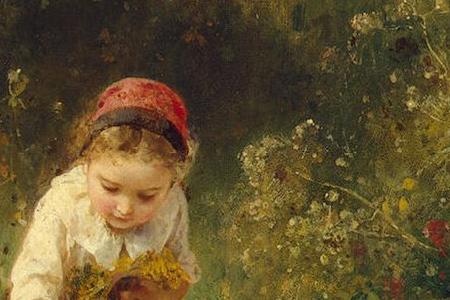 Фрагмент Девочка в поле