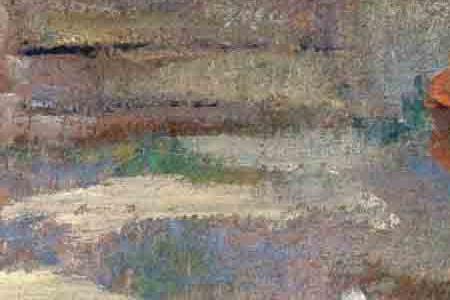 Фрагмент Девочка за стиркой