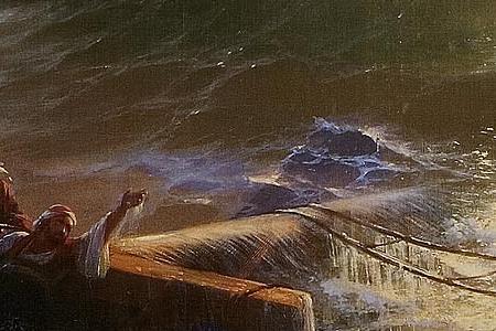 Фрагмент Девятый вал.1850.