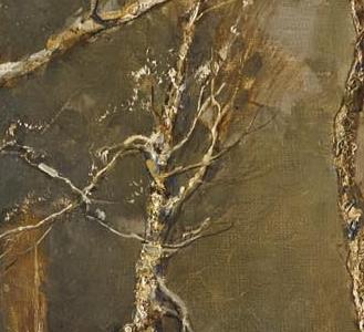 Фрагмент Дорога в снегу