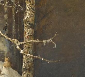 Фрагмент Дорога в снегу