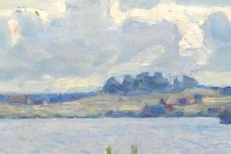 Фрагмент Два юноши в поле