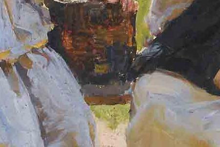 Фрагмент Две крастьянские девочки