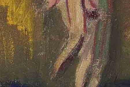 Фрагмент Египтянка в жемчужном ожерелье