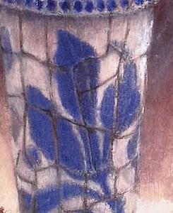 Фрагмент Экибана в голубой вазе 1