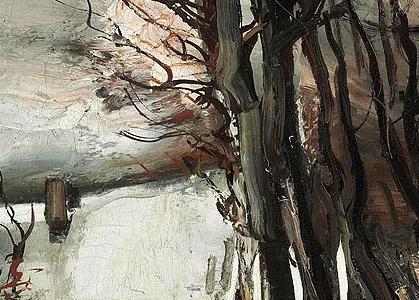 Фрагмент Entree du village hiver