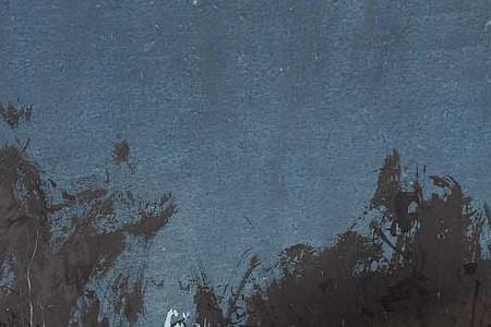 Фрагмент Evening falls on the farm