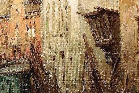 Фрагмент Evening glow Venice