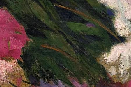 Фрагмент FEMME AU BOUQUET DE PIVOINES