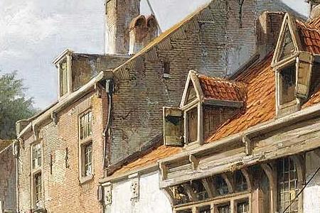 Фрагмент FIGURES IN THE STREETS OF A DUTCH TOWN