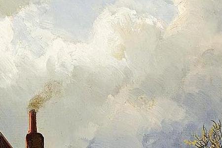 Фрагмент FIGURES IN THE STREETS OF A WINTRY DUTCH TOWN