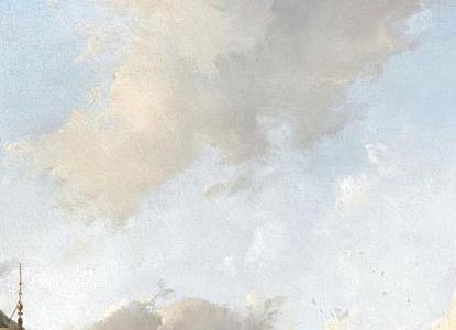 Фрагмент FIGURES ON THE ICE UNLOADING A SLEDGE