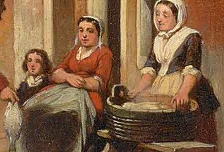 Фрагмент ФИГУРЫ НА УЛИЦАХ ПРИГОРОДНОГО ГОРОДКА