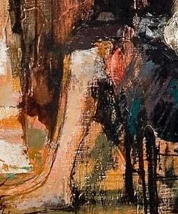 Фрагмент Fillette assise au bord du Canal