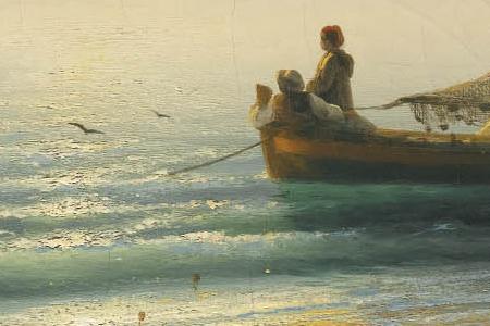Фрагмент FISHERMEN AT DAWN NAPLES