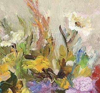 Фрагмент Fleurs des champs au tapis jaune