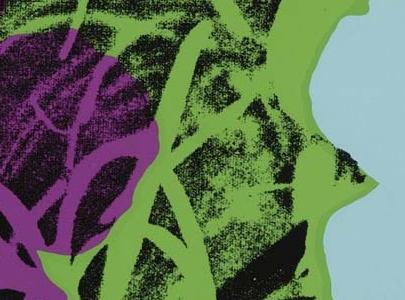 Фрагмент FLOWERS Розово голубые