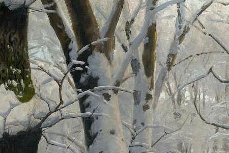 Фрагмент FOREST IN WINTER