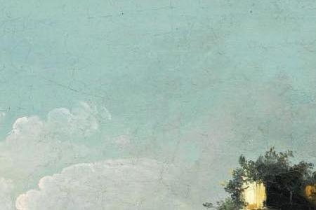 Фрагмент FOUNDATION VIEWS APOLLONIO DOMENICHINI -ACTIVE IN VENICE